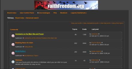 faithfreedom.org - orange & grey theme