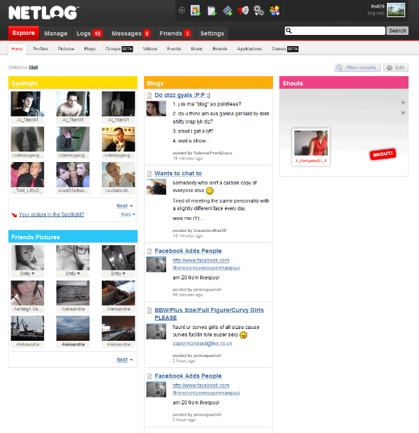 Netlog.com - Remove Ads