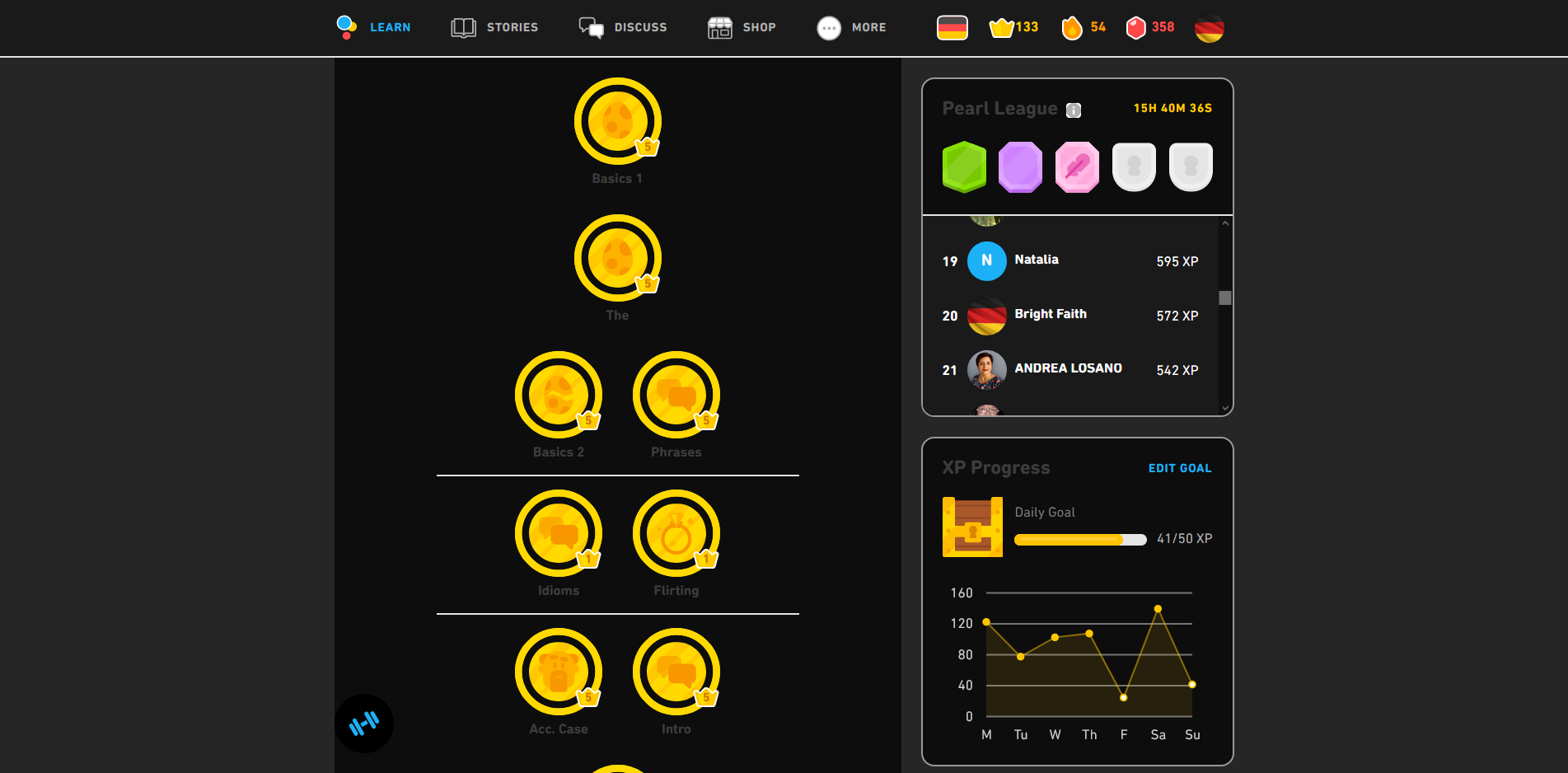 Duolingo Dark theme