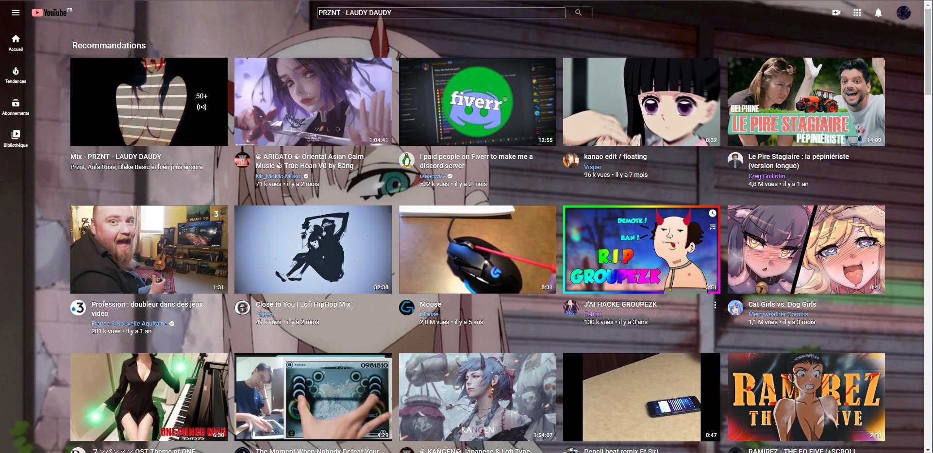 Background Youtube Best waifu Zero two.