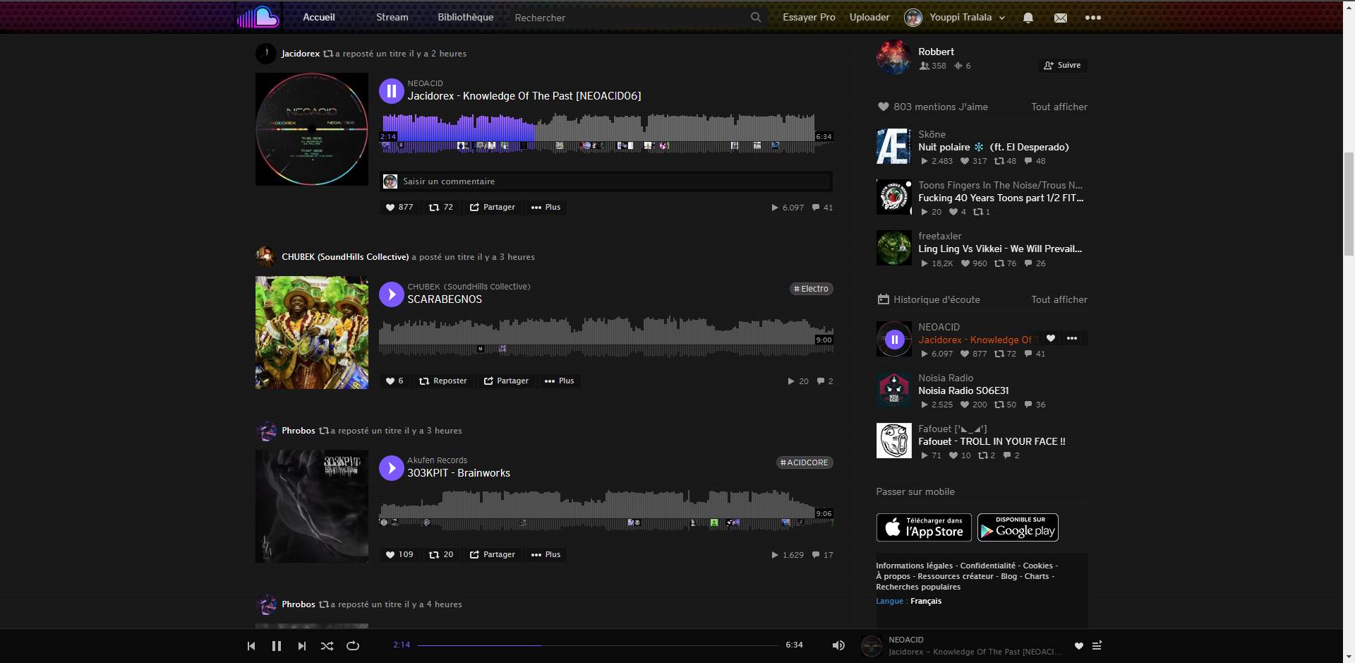 Soundcloud  Youppi Tralala