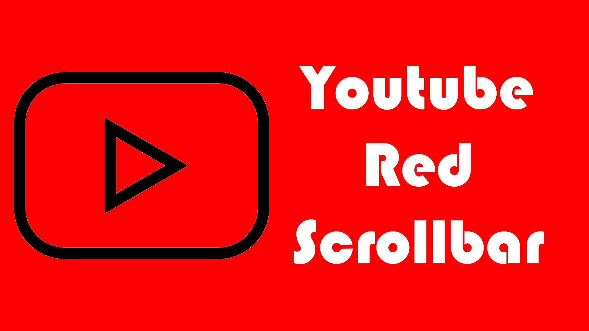 YouTube Red Scrollbar