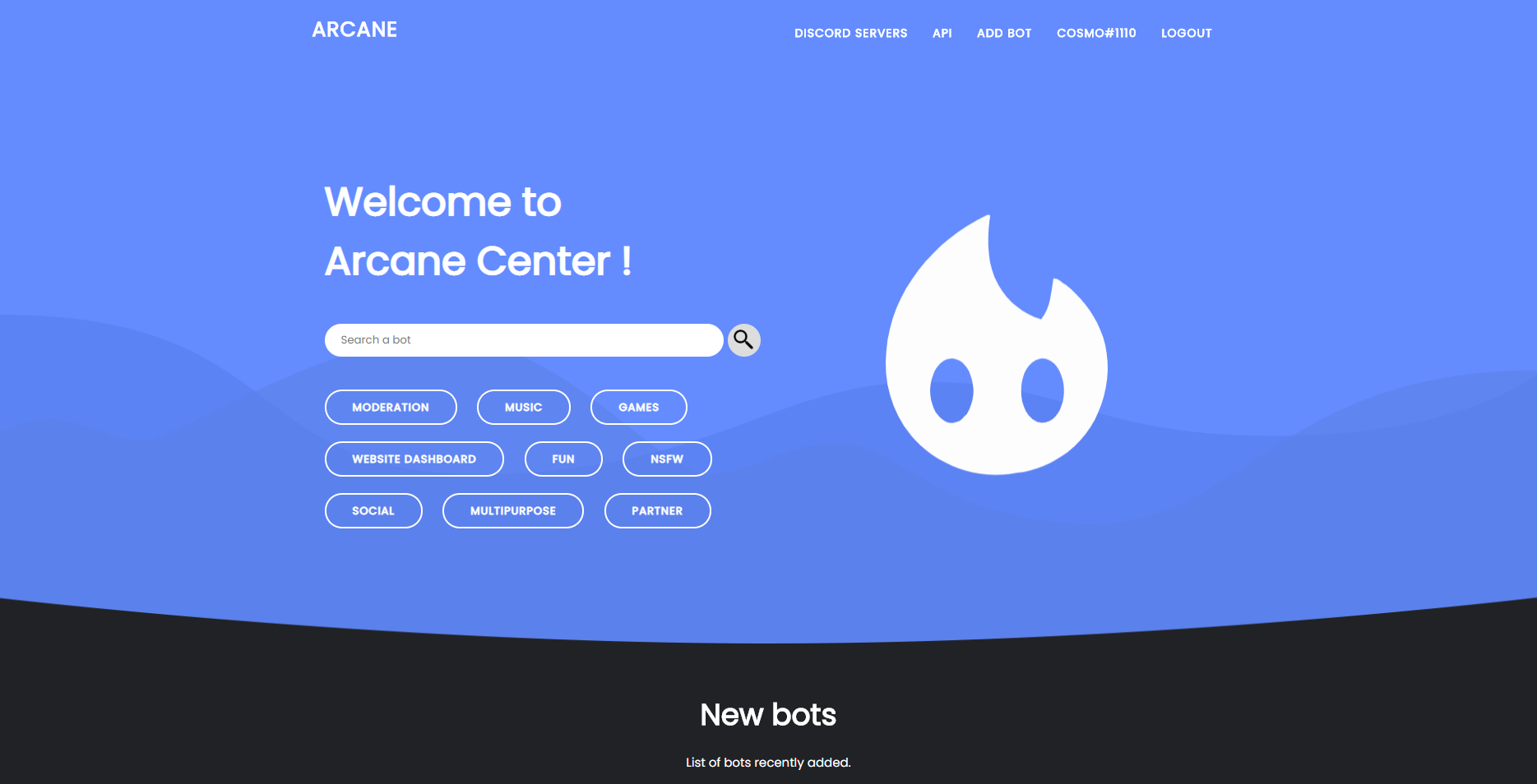 arcane-center redesign