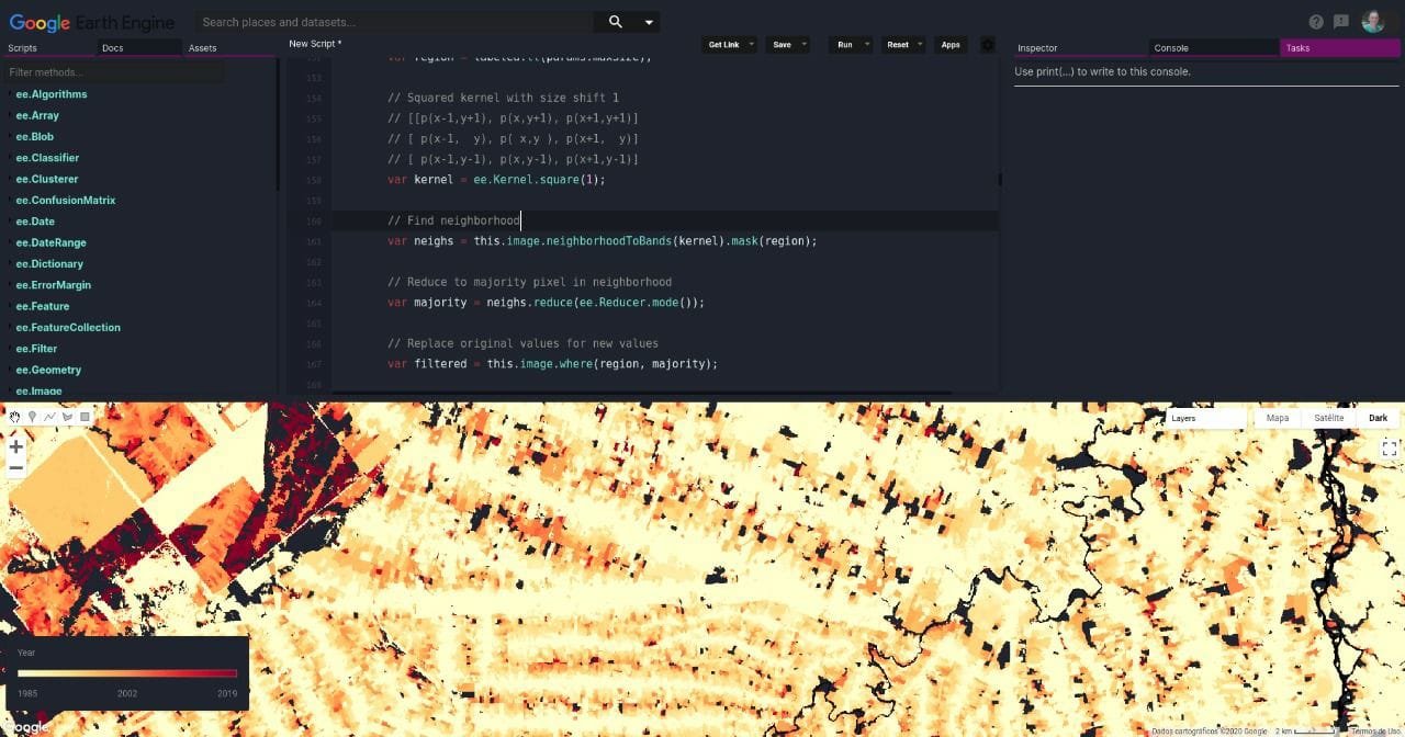 Google Earth Engine Dark Mode