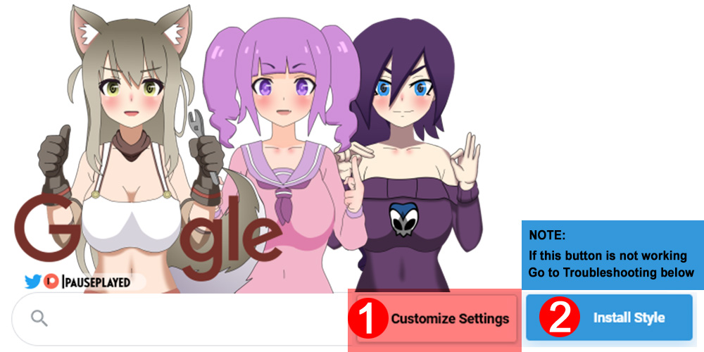 Iconic Internet Waifus Google Animation