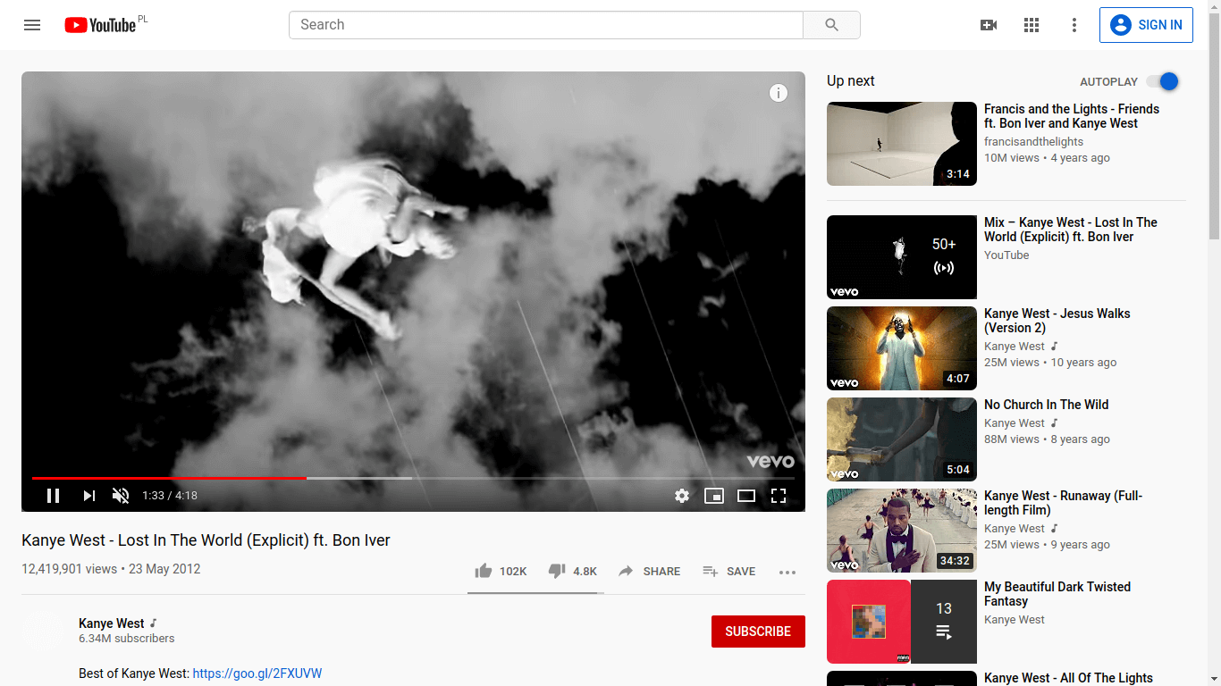 Youtube rounded elements