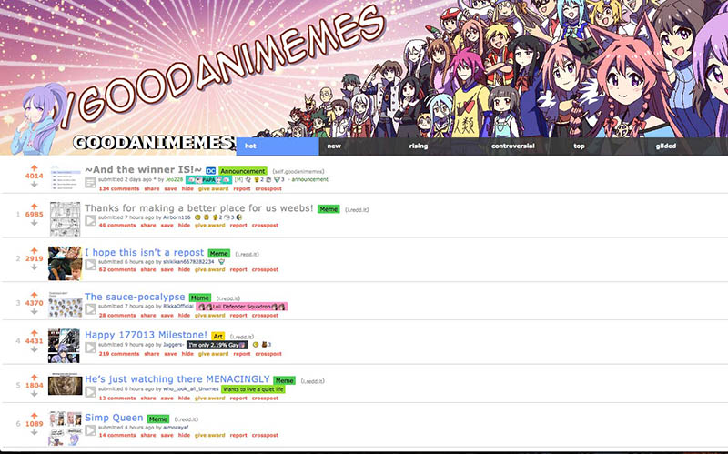 goodanimemes but it's white