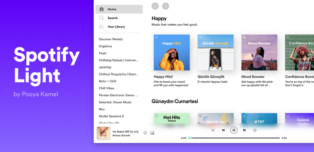 Spotify Light Minimal