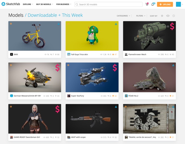Sketchfab Store Models Icon