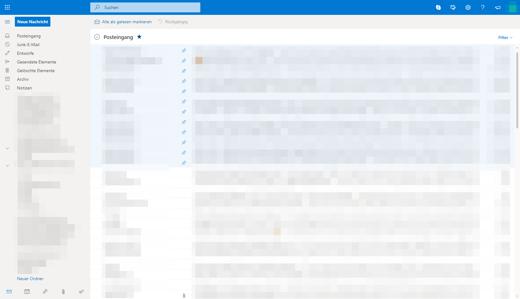 Decluttered Outlook