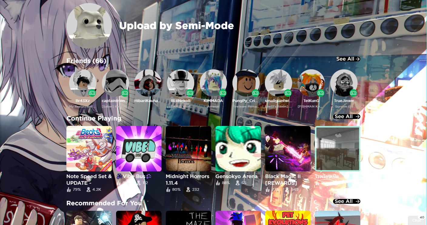 Nekomata Okayu - Roblox wallpaper theme