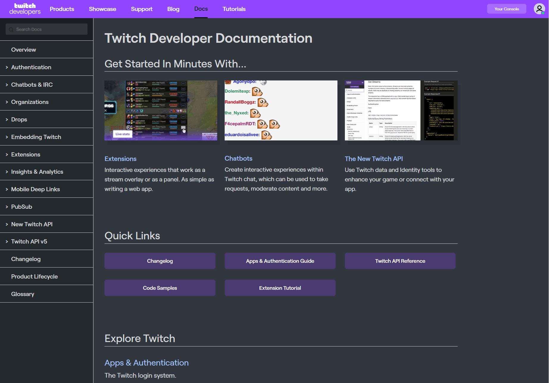 Dev Twitch Dark theme