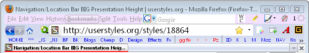 Navigation/Location Bar BIG Presentation Height