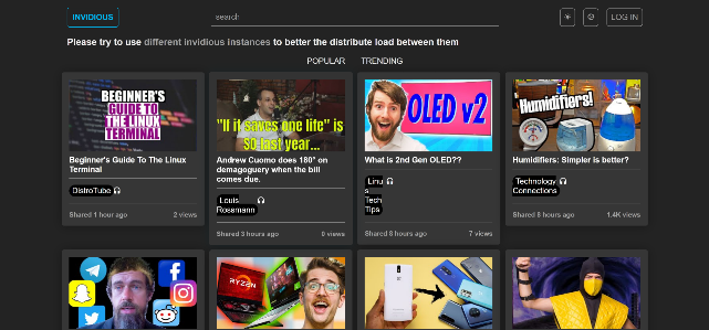 Functional Invidious