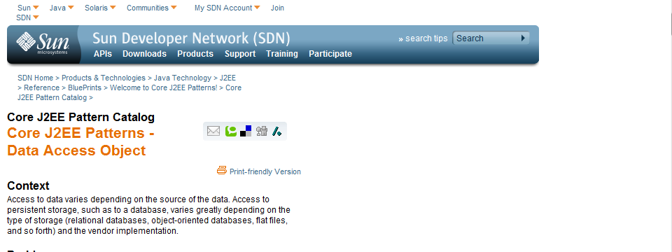 java.sun.com - improve online readability