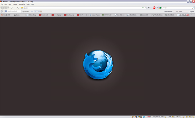about:blank - Dark Firefox with New Logo