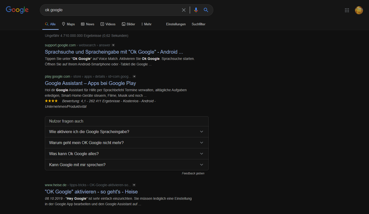 Google dark search 2021