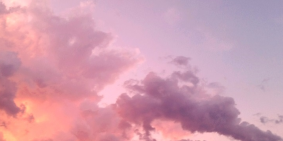 Aesthetic pink sky