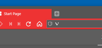 Vivaldi - Simplified empty address bar