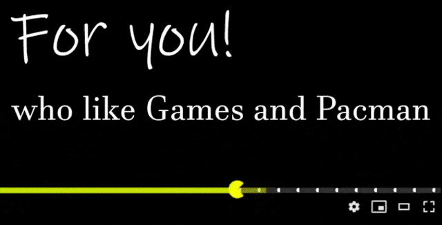 YouTube-Rainbow Pacman progress bar theme