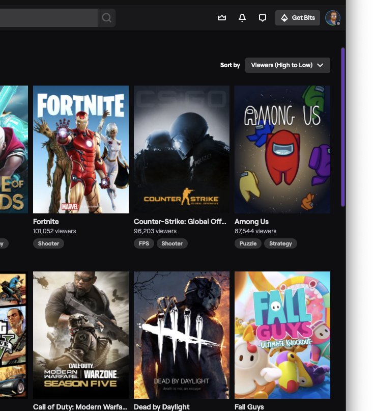 Twitch Purple Scrollbar