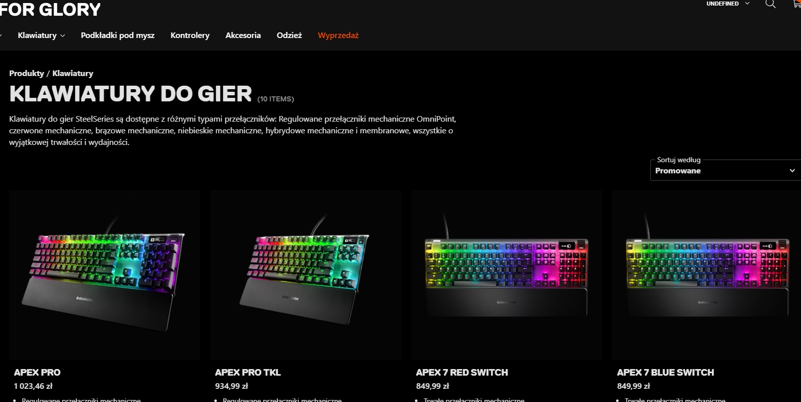 Steelseries Site Dark Theme
