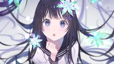 Kawaii black Anime girl roblox theme