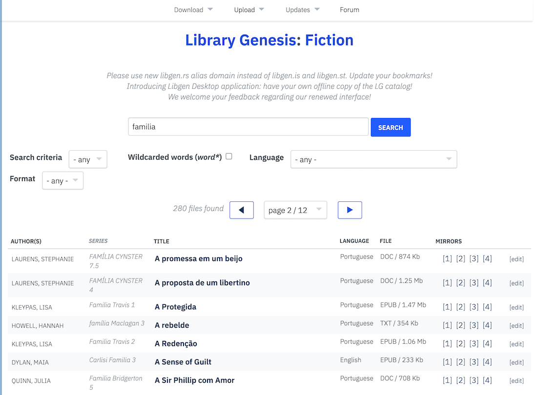 Library Genesis (LibGen) modern