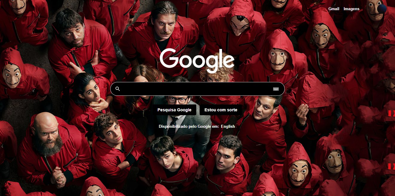 La Casa de Papel Style for Google.com.br