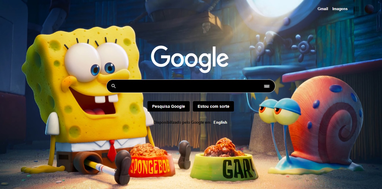 Bob Esponja Style for Google.com.br