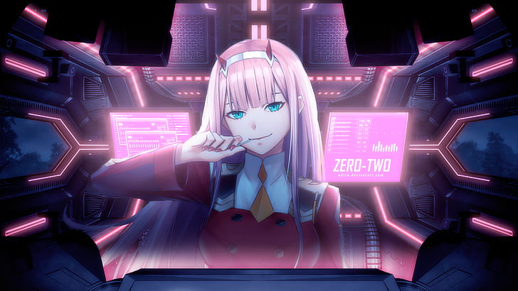 roblox zero two wallpaper