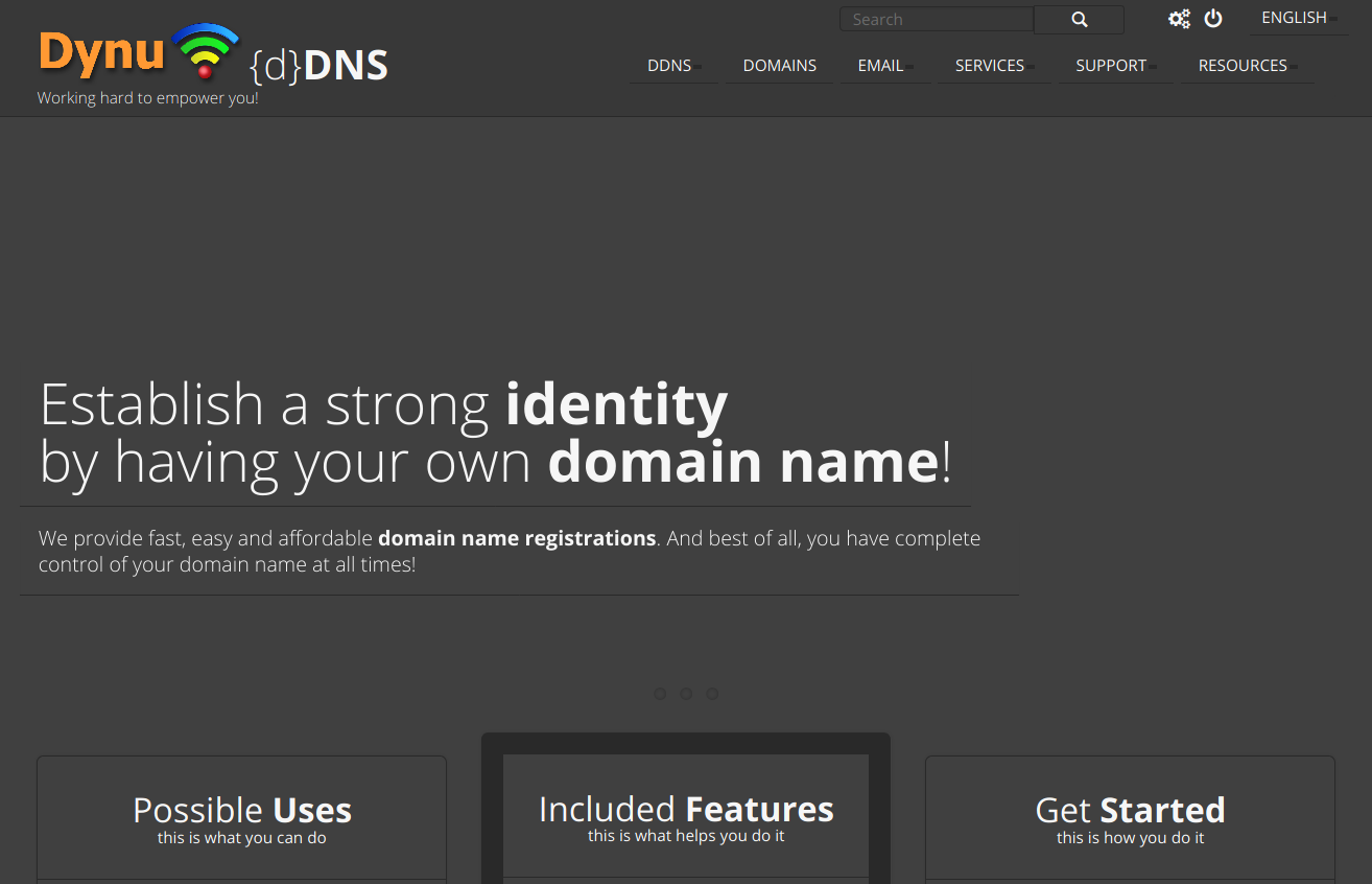 Dynu.com Dark Mode