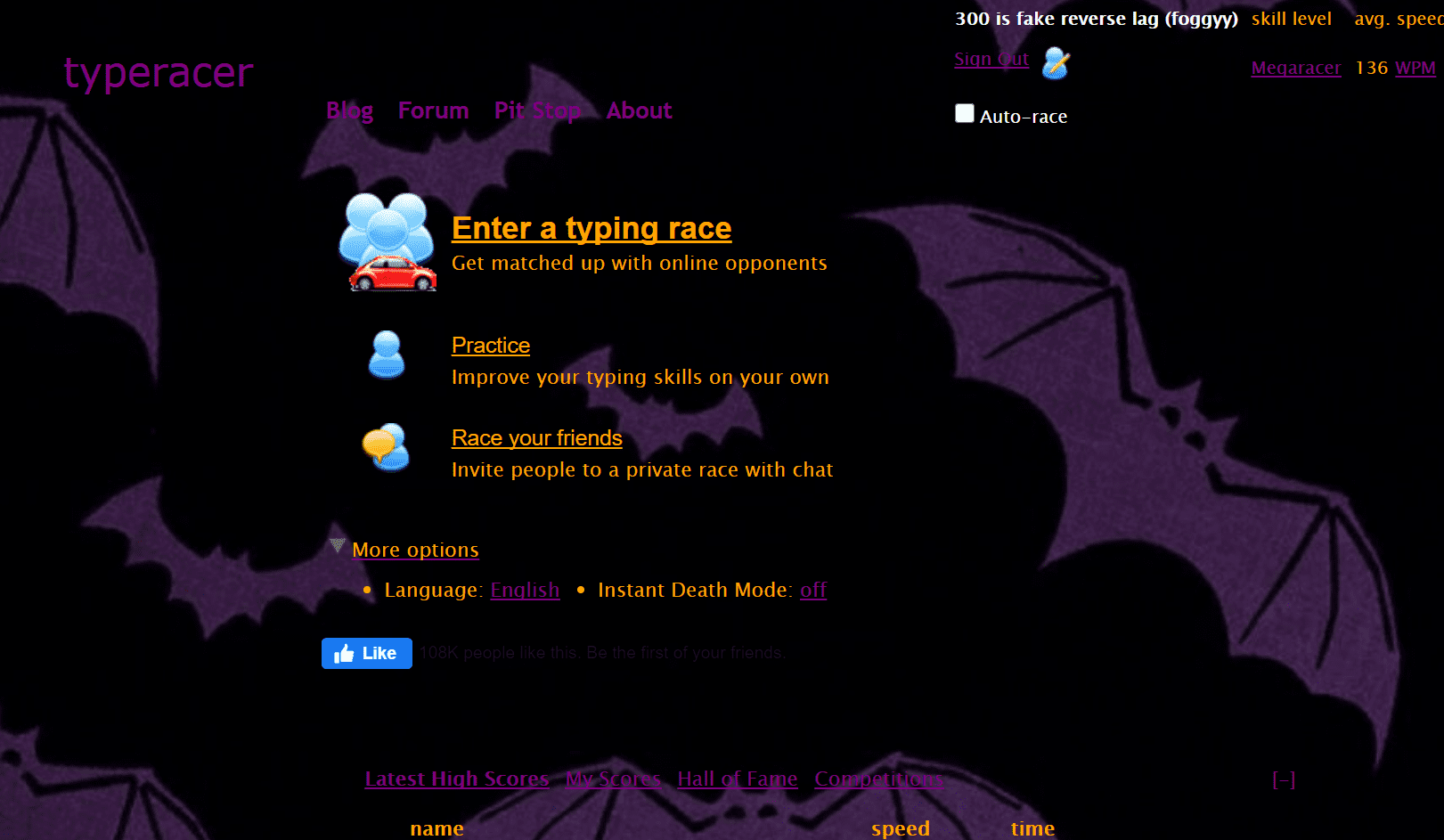 Typeracer Halloween 1