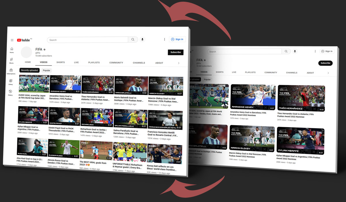 YouTube - Old Home Style / Video size