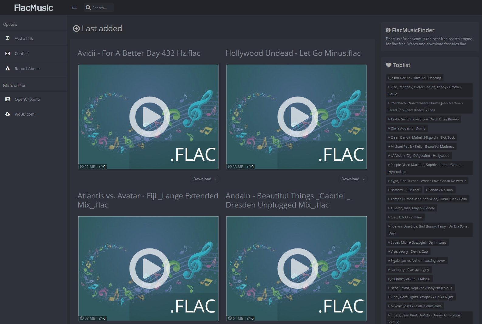 flacmusicfinder — Darker Style