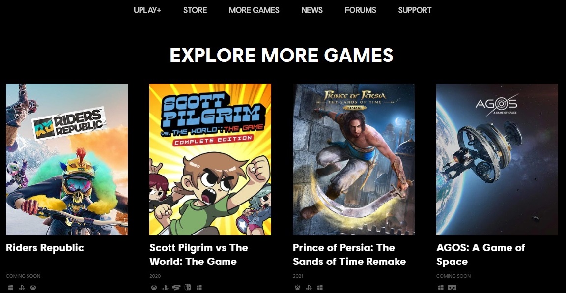 Every Ubisoft Site Dark Theme