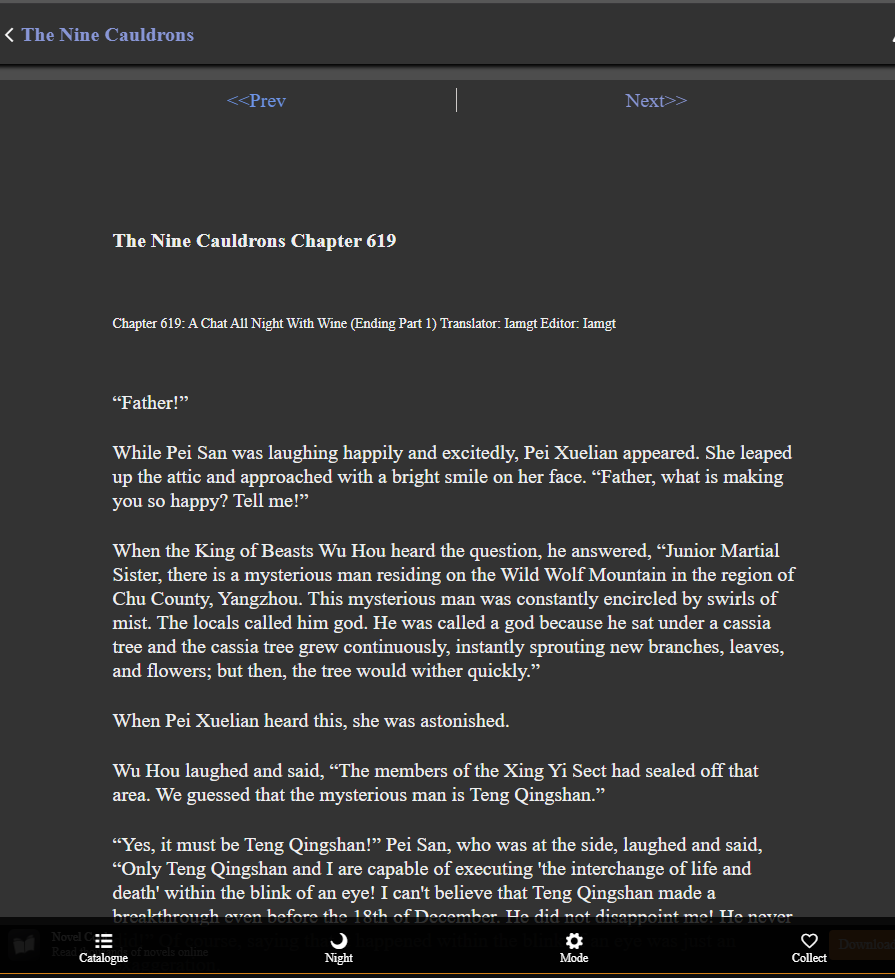Novelcool Dark mode