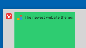 Vivaldi - Hide tab thumbnails
