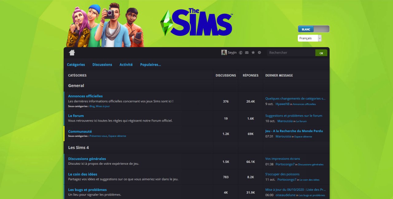 Sims Forums Darkmode - Forums.thesims.com
