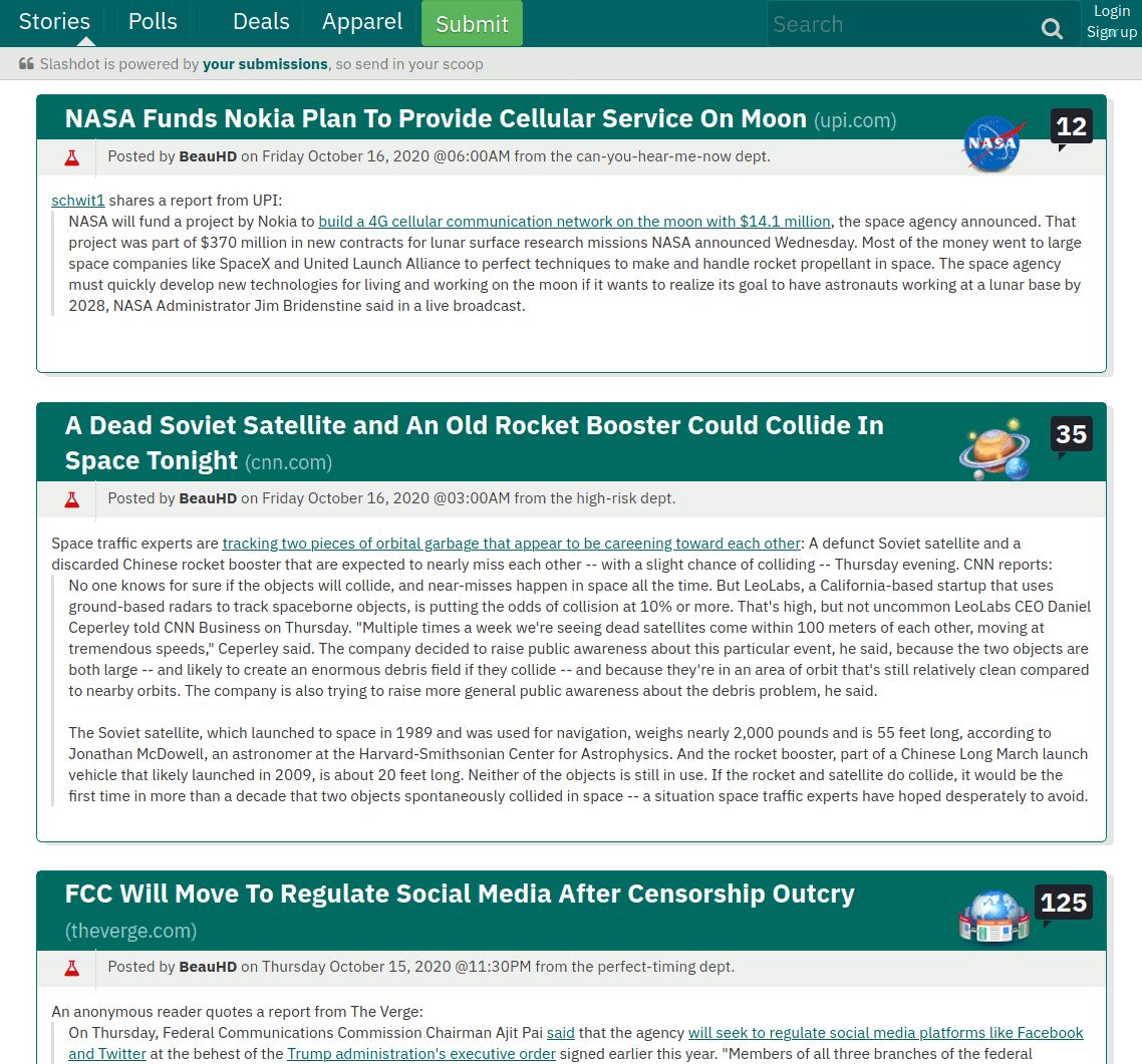 Slashdot Simple Wide