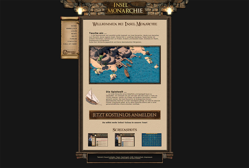 Insel-Monarchie Dark Mode