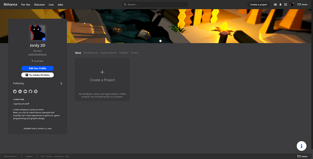 Behance Dark by Bane