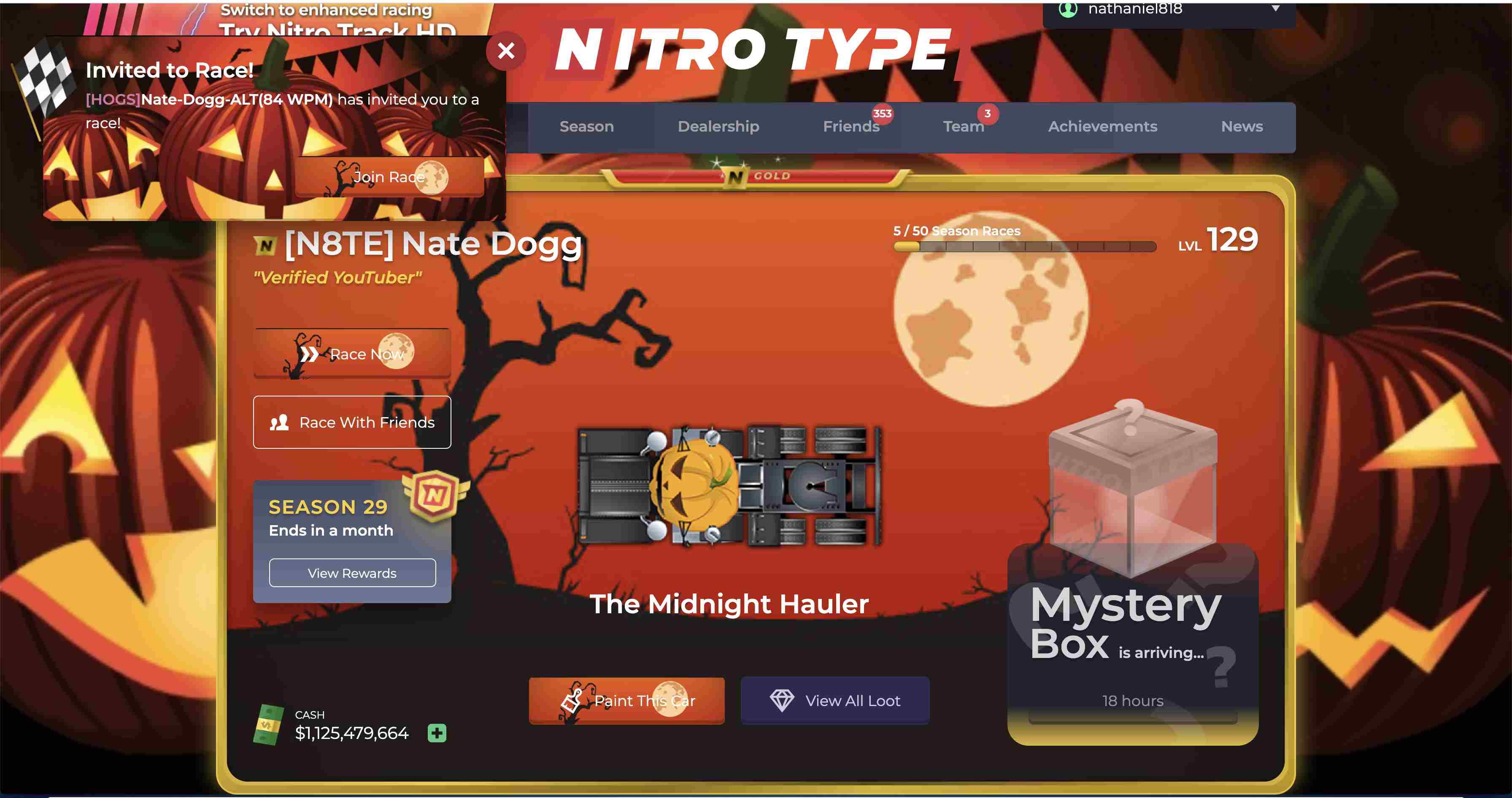 Halloween NitroType Theme