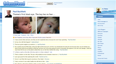 Cleaner FriendFeed w/ themes support (widescreen)