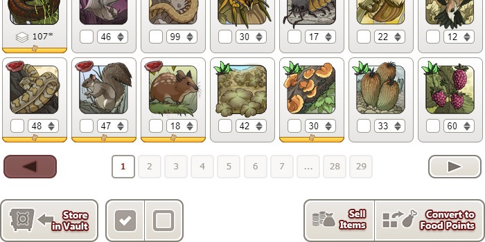 Flight Rising Hoard Fixed Toolbar