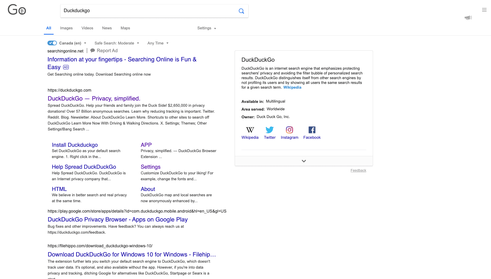 Duckduckgo-Google Theme