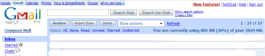 Gmail - Compact View