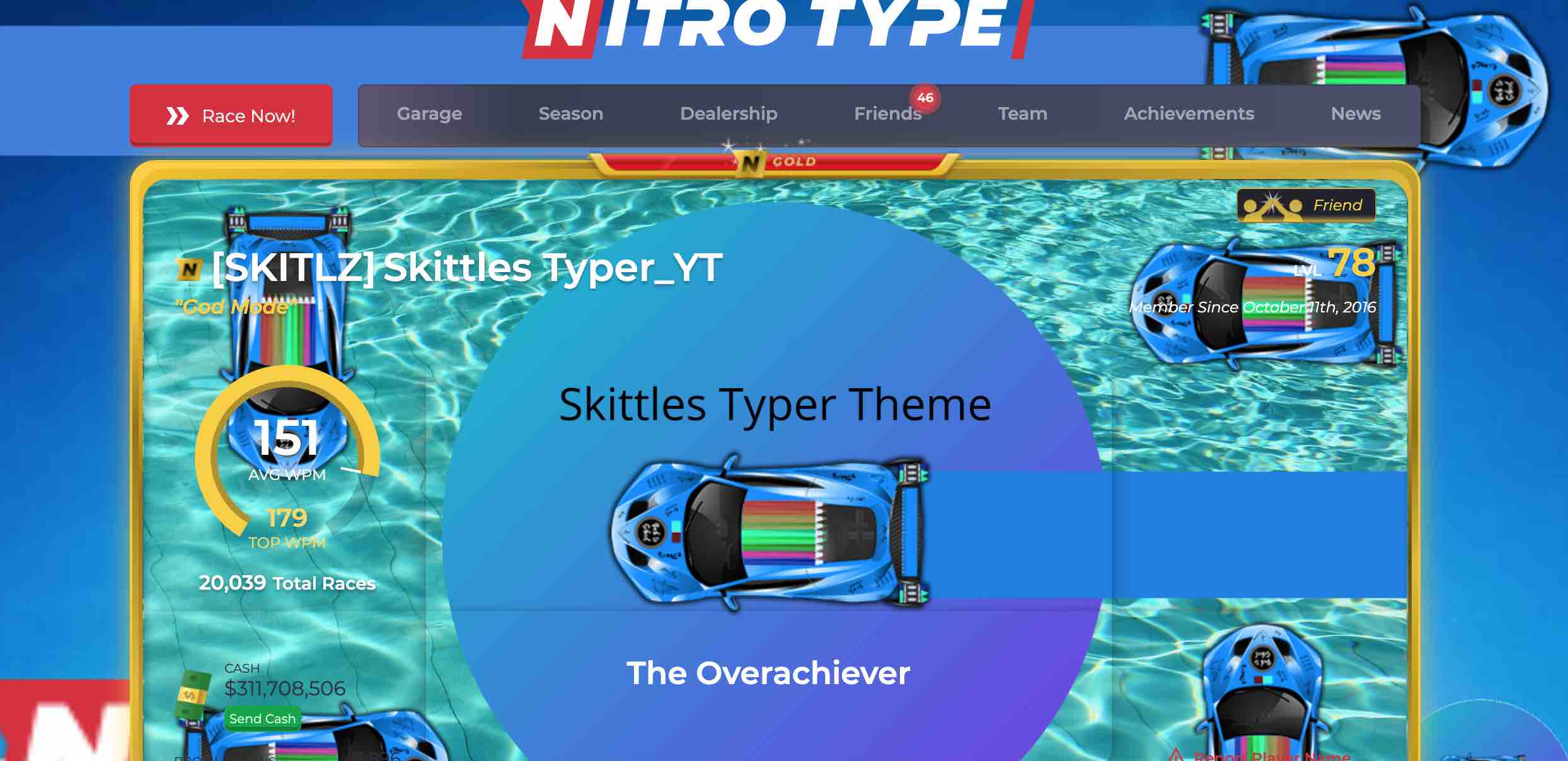 Nitro Type Skittles Typer theme!! | Userstyles.org