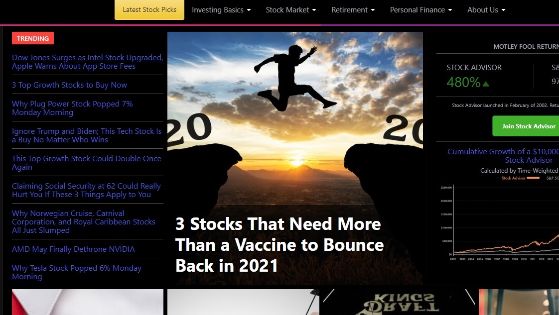 The Motley Fool Dark Theme