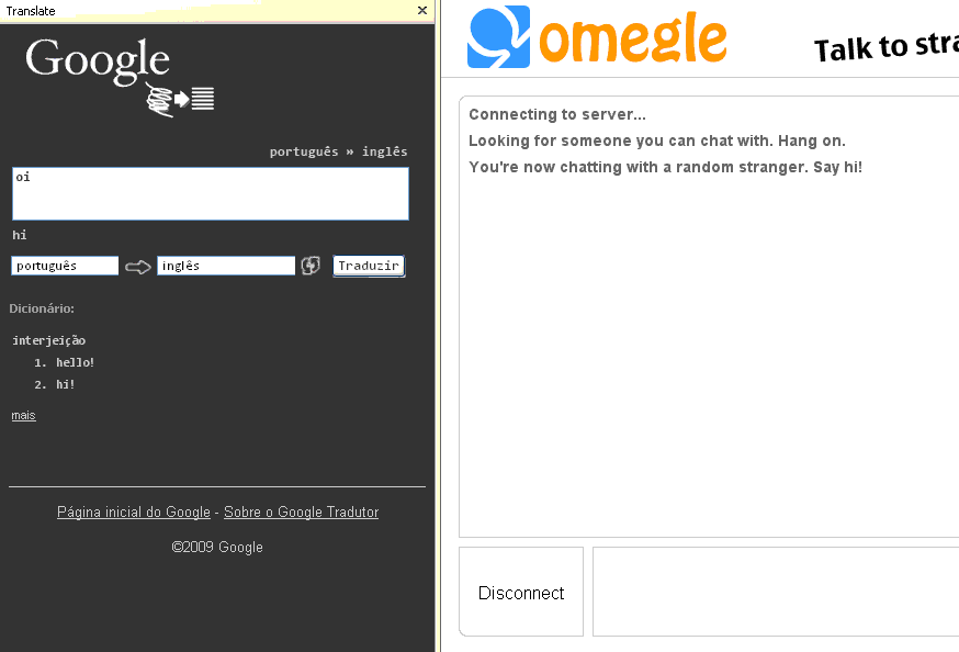 Docked Google Translate